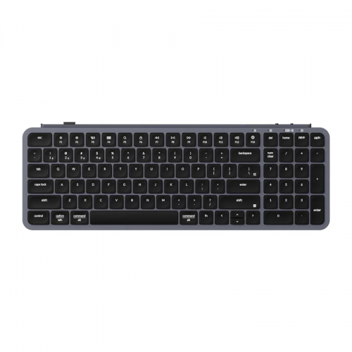 Keychron B2 Pro Wireless (B2P-K1) - US Layout - Ultra Low Profile Scissor - Space Grey (Pilka) Membraninė Belaidė Klaviatūra