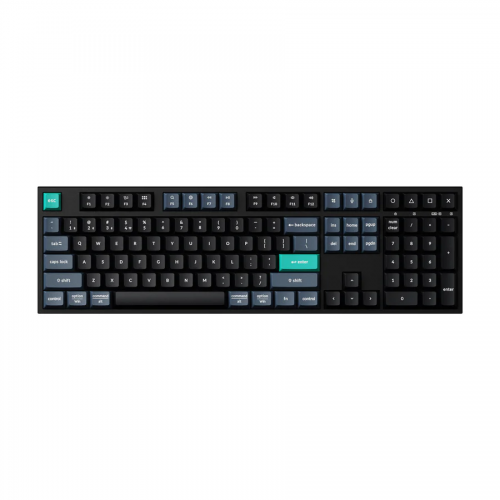 Keychron B36 (B36-K9) - US Layout - Low Profile Scissor - Deep Black (Juoda) Membraninė Belaidė Klaviatūra