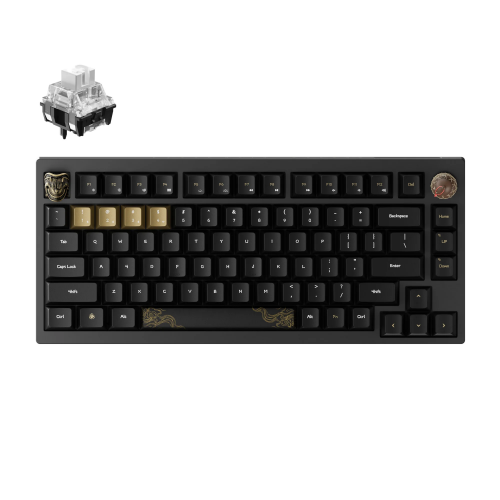 Keychron Black Myth Wukong Wireless (WKD-20) - US Layout - TTC Bluish White - Black (Juoda) Mechaninė Belaidė Žaidimų Klaviatūra