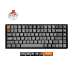 Keychron K2 Max Wireless (K2M-J1) - US Layout - Hot-Swappable Super Red - Black (Juoda) Mechaninė Belaidė Žaidimų Klaviatūra