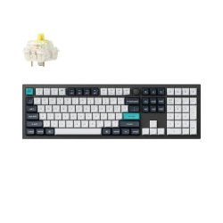 Keychron Q6 Max Wireless (Q6M-M4) - US Layout - Hot-Swappable Jupiter Banana Switches - Carbon Black (Juoda) Mechaninė Belaidė Žaidimų Klaviatūra
