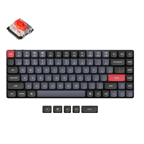 Keychron K3 Pro Wireless - US Layout - Hot-Swappable Low Profile Gateron Red (K3P-H1) Mechaninė Belaidė Žaidimų Klaviatūra