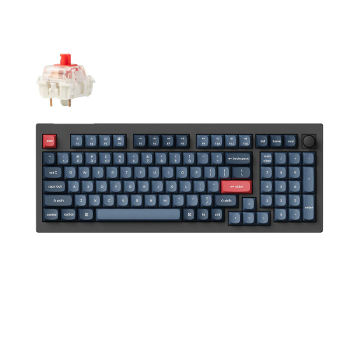 Keychron V5 Max Wireless - US Layout - Hot-Swappable Gateron Jupiter Red (V5M-D1) Mechaninė Belaidė Žaidimų Klaviatūra