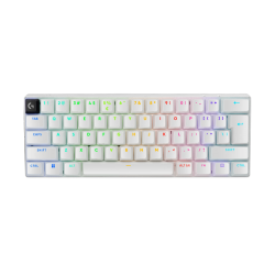 Logitech G PRO X 60 Wireless - US INT'L layout - GX Optical Tactile Switches - White (Balta) Optinė Belaidė Žaidimų Klaviatūra 