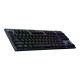 Logitech G915 TKL LIGHTSPEED Wireless - US INT'L layout - Tactile Switches - Black (Juoda) Mechaninė Belaidė Žaidimų Klaviatūra