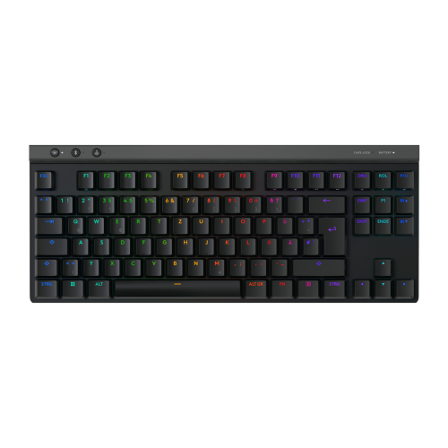 Logitech G515 LIGHTSPEED TKL Wireless - US INT'L layout - Tactile Brown Switches - Black (Juoda) Mechaninė Belaidė Žaidimų Klaviatūra