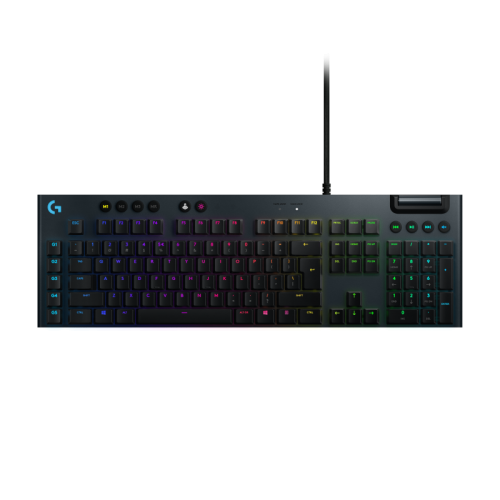 Logitech G815 - US INT'L layout - Low Profile Tactile GL Brown Switches - Black (Juoda) Mechaninė Žaidimų Klaviatūra 