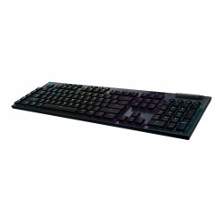 Logitech G915 LIGHTSPEED Wireless - US INT'L layout - Low Profile Tactile GL Brown Switches - Black (Juoda) Mechaninė Belaidė Žaidimų Klaviatūra