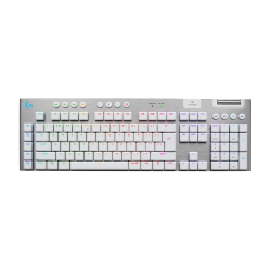 Logitech G915 X LIGHTSPEED - US INT'L layout - Low Profile Tactile GL Brown Switches - White (Balta) Mechaninė Belaidė Žaidimų Klaviatūra