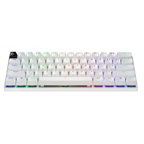 Logitech G PRO X 60 Wireless - US INT'L layout - GX Optical Tactile Switches - White (Balta) Optinė Belaidė Žaidimų Klaviatūra 