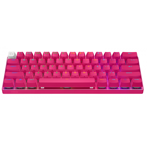 Logitech G PRO X 60 Wireless - US INT'L layout - GX Optical Tactile Switches - Magenta (Rožinė) Optinė Belaidė Žaidimų Klaviatūra 