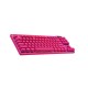 Logitech G PRO X Wireless - US INT'L layout - Tactile Switches - Magenta (Rožinė) Mechaninė Belaidė Žaidimų Klaviatūra