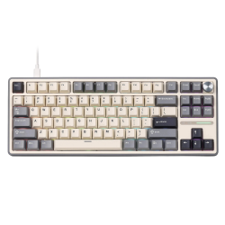 Royal Kludge RK R87 Pro - US layout - Hot-Swappable Brown Switches - Grey (Pilka) Mechaninė Žaidimų Klaviatūra