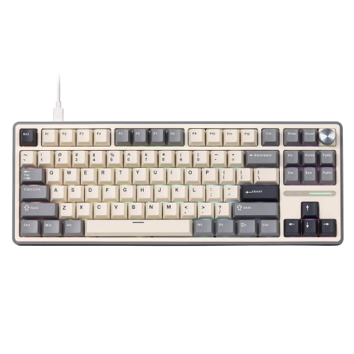 Royal Kludge RK R87 Pro - US layout - Hot-Swappable Brown Switches - Grey (Pilka) Mechaninė Žaidimų Klaviatūra