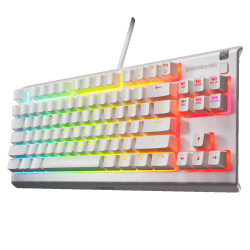 SteelSeries Apex 3 TKL - US layout - Membrane - White (Balta) Membraninė Žaidimų Klaviatūra