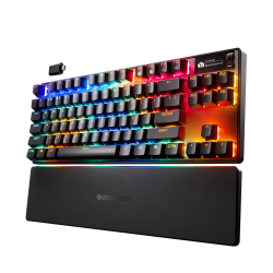 SteelSeries Apex Pro TKL Wireless Gen 3 - US layout - Magnetic OmniPoint 3.0 Switches - Black (Juoda) Magnetinė Belaidė Žaidimų Klaviatūra 