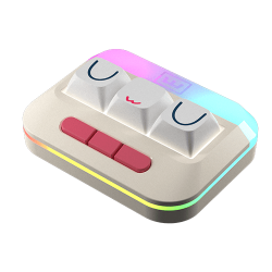 Wooting UwU - Lekker L45 V2 Switches - RGB White (Balta) Magnetinė Žaidimų Klaviatūra