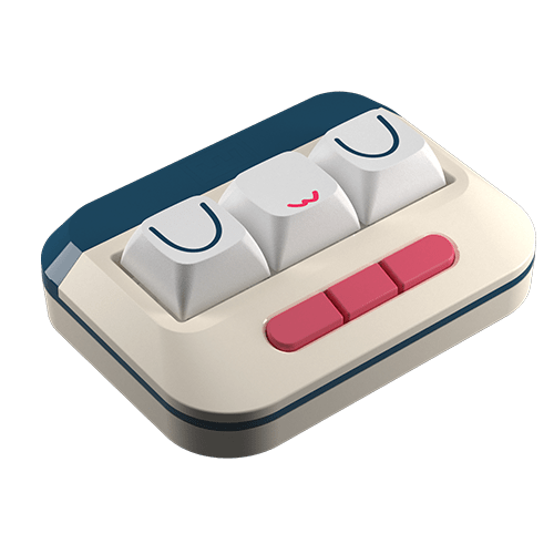 Wooting UwU - Lekker L45 V2 Switches - Retro (Smėlio spalvos) Magnetinė Žaidimų Klaviatūra