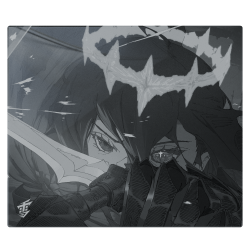 Yuki Aim Monokuro Glass  (490 x 420 x 3.1mm) Stiklinis Pelės Kilimėlis