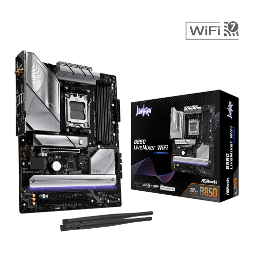 ASROCK B850 LiveMixer WiFi Pagrindinė Plokštė ASROCK B850 LiveMixer WiFi Pagrindinė Plokštė
