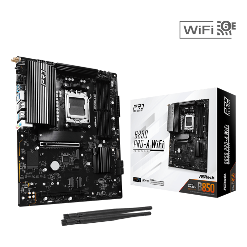 ASROCK B850 Pro-A WiFi Pagrindinė Plokštė ASROCK B850 Pro-A WiFi Pagrindinė Plokštė