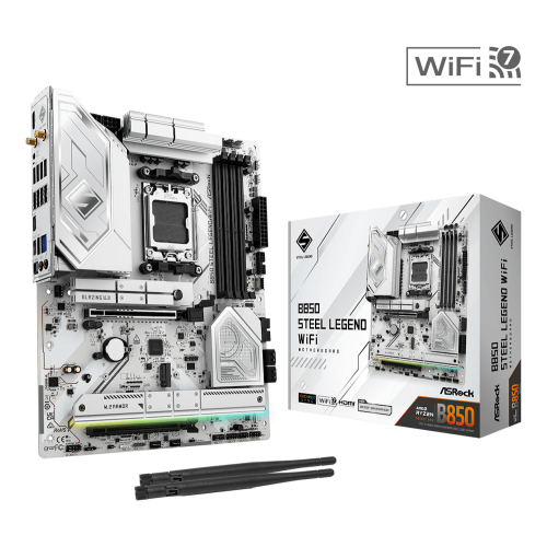 ASROCK B850 Steel Legend WiFi Pagrindinė Plokštė ASROCK B850 Steel Legend WiFi Pagrindinė Plokštė