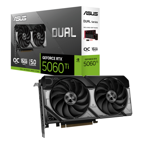 ASUS Dual GeForce RTX 5060 Ti 16GB GDDR7 OC Edition GPU Vaizdo Plokštė
