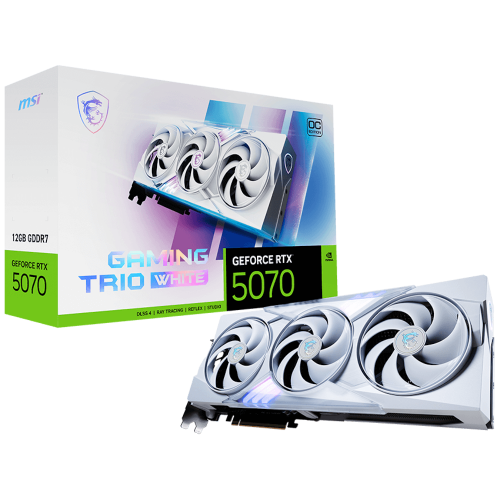 MSI GeForce RTX 5070 12G GAMING TRIO OC WHITE GPU Vaizdo Plokštė MSI GeForce RTX 5070 12G GAMING TRIO OC WHITE GPU Vaizdo Plokštė