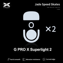 X-Raypad Jade Skates Logitech G Pro X Superlight 2 White 2 vnt. (Balti) Pakaitiniai Mouse Feet