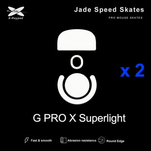 X-Raypad Jade Skates Logitech G Pro X Superlight 1 White 2 vnt. (Balti) Pakaitiniai Mouse Feet