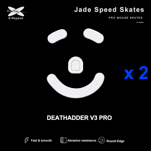 X-Raypad Jade Skates Razer Deathadder V3 Pro White 2 vnt. (Balti) Pakaitiniai Mouse Feet
