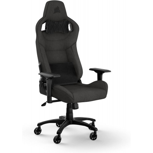 Corsair T3 RUSH Fabric (2023) Charcoal (Medžiaginė Juoda) Kėdė