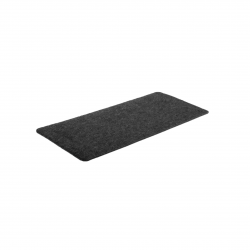 DELTAHUB Minimalistic Desk Mat Small Dark Grey (630 x 280 x 3.5mm) (Pilkas) Pelės Kilimėlis
