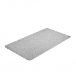 DELTAHUB Minimalistic Desk Mat Large Light Grey (800 x 450 x 3.5mm) (Pilkas) Pelės Kilimėlis