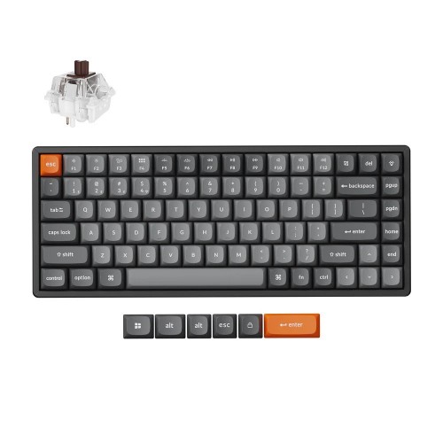 Keychron K2 Max Wireless - US Layout - Hot-Swappable Super Brown (K2M-J3) Mechaninė Belaidė Žaidimų Klaviatūra