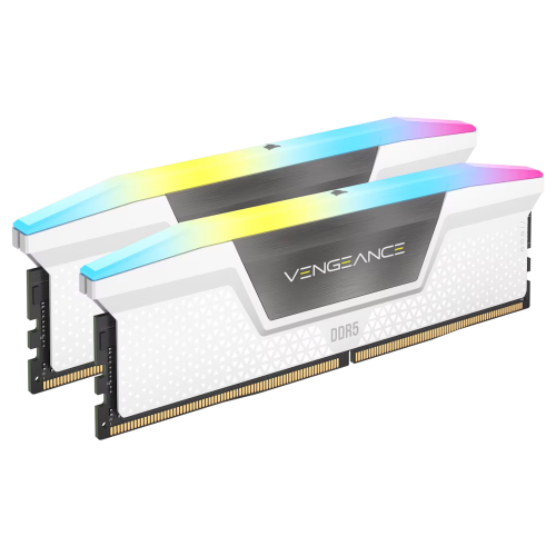 Corsair VENGEANCE RGB White 32GB 2x16GB DDR5 6000MTs CL36 DIMM RAM Operatyvioji Atmintis